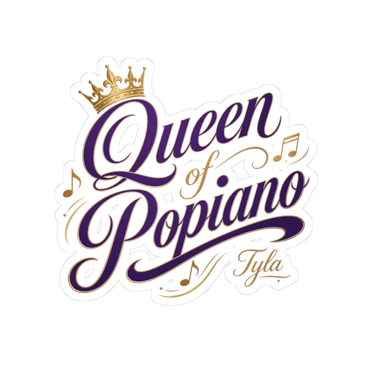 Tyla "Queen of Popiano" Sticker - alternate angle 1, merchandise