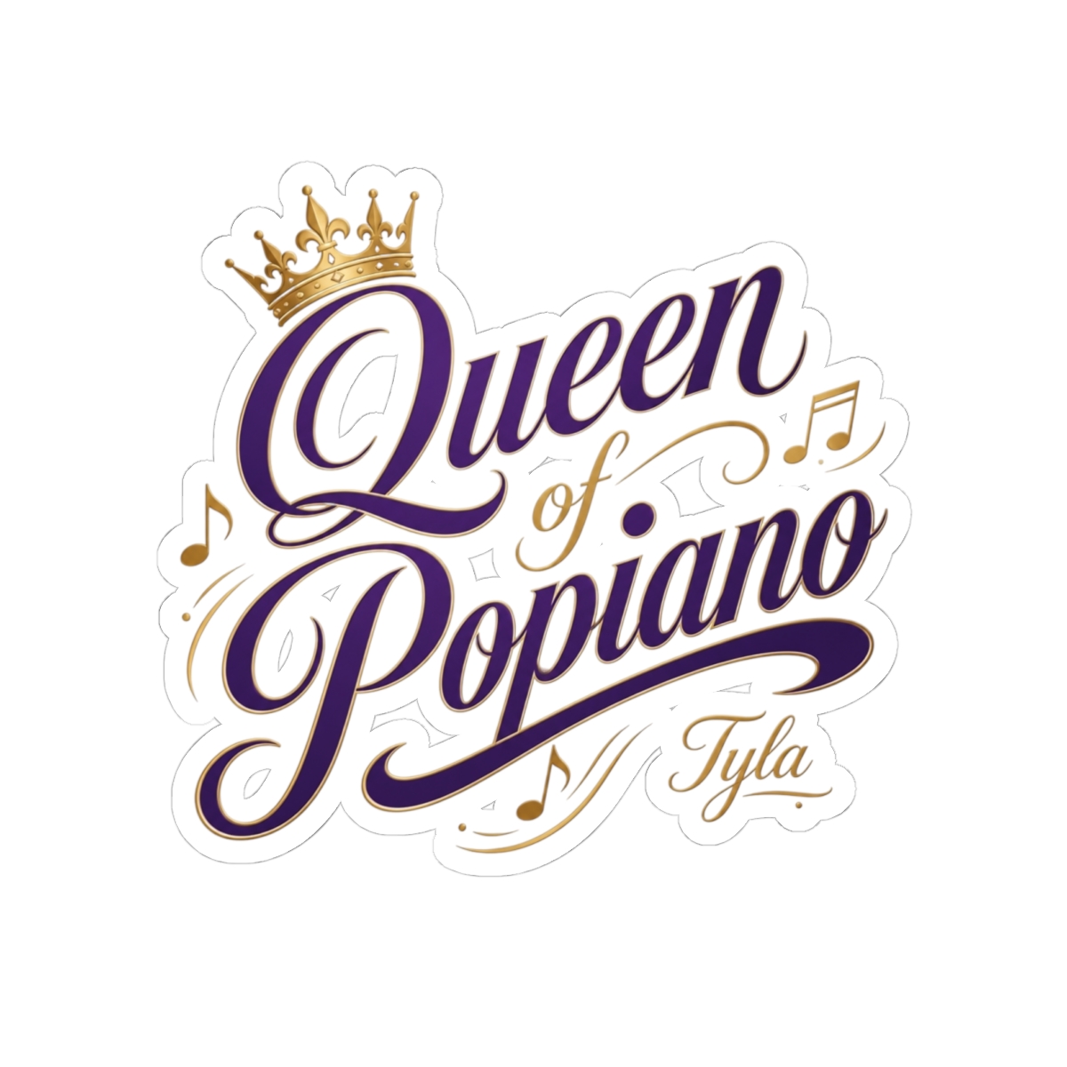 Tyla "Queen of Popiano" Sticker - alternate angle 3, merchandise