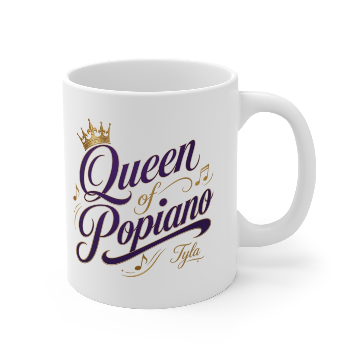 Tyla "Queen of Popiano" White Mug