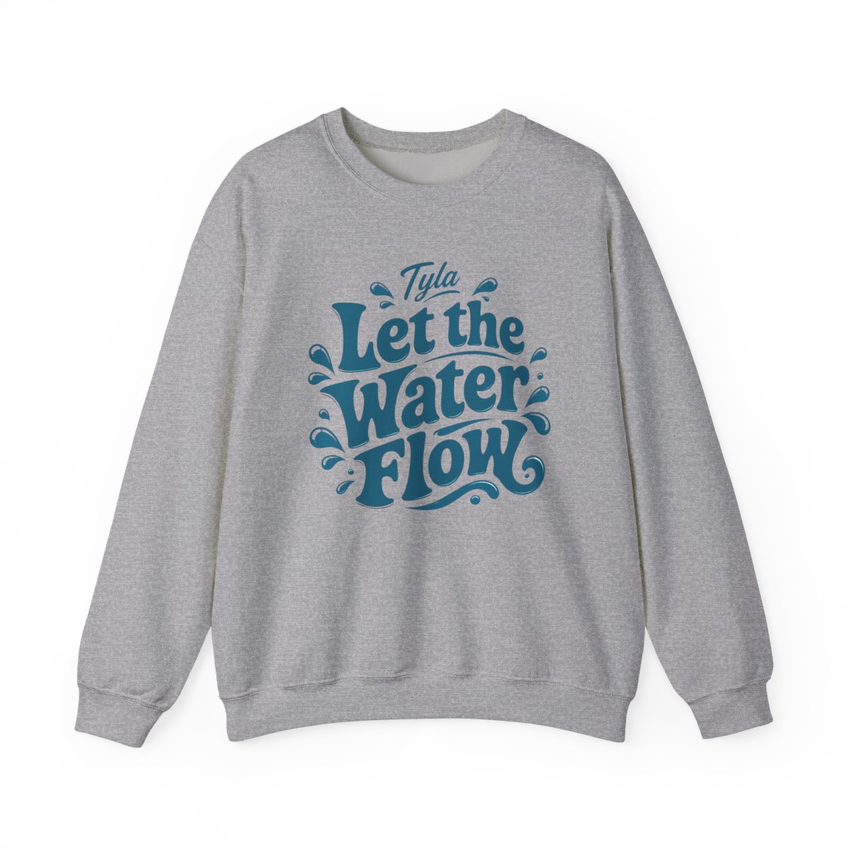 Tyla "Let the Water Flow" Crewneck - alternate angle 2, merchandise