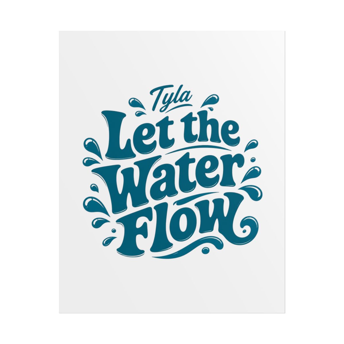 Tyla "Let the Water Flow" Poster - Official Posters & Wall Art merchandise