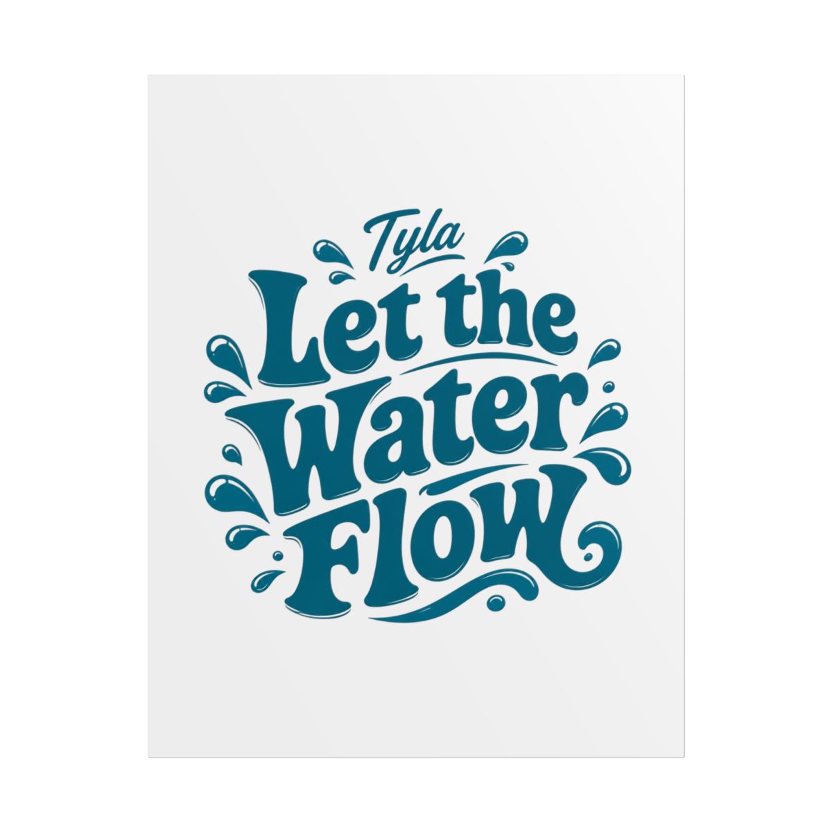 Tyla "Let the Water Flow" Poster - alternate angle 1, merchandise