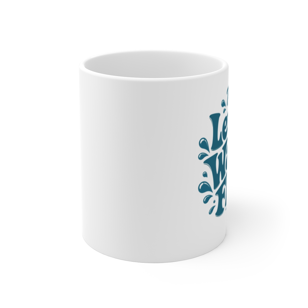 Tyla "Let the Water Flow" White Mug - alternate angle 1, merchandise