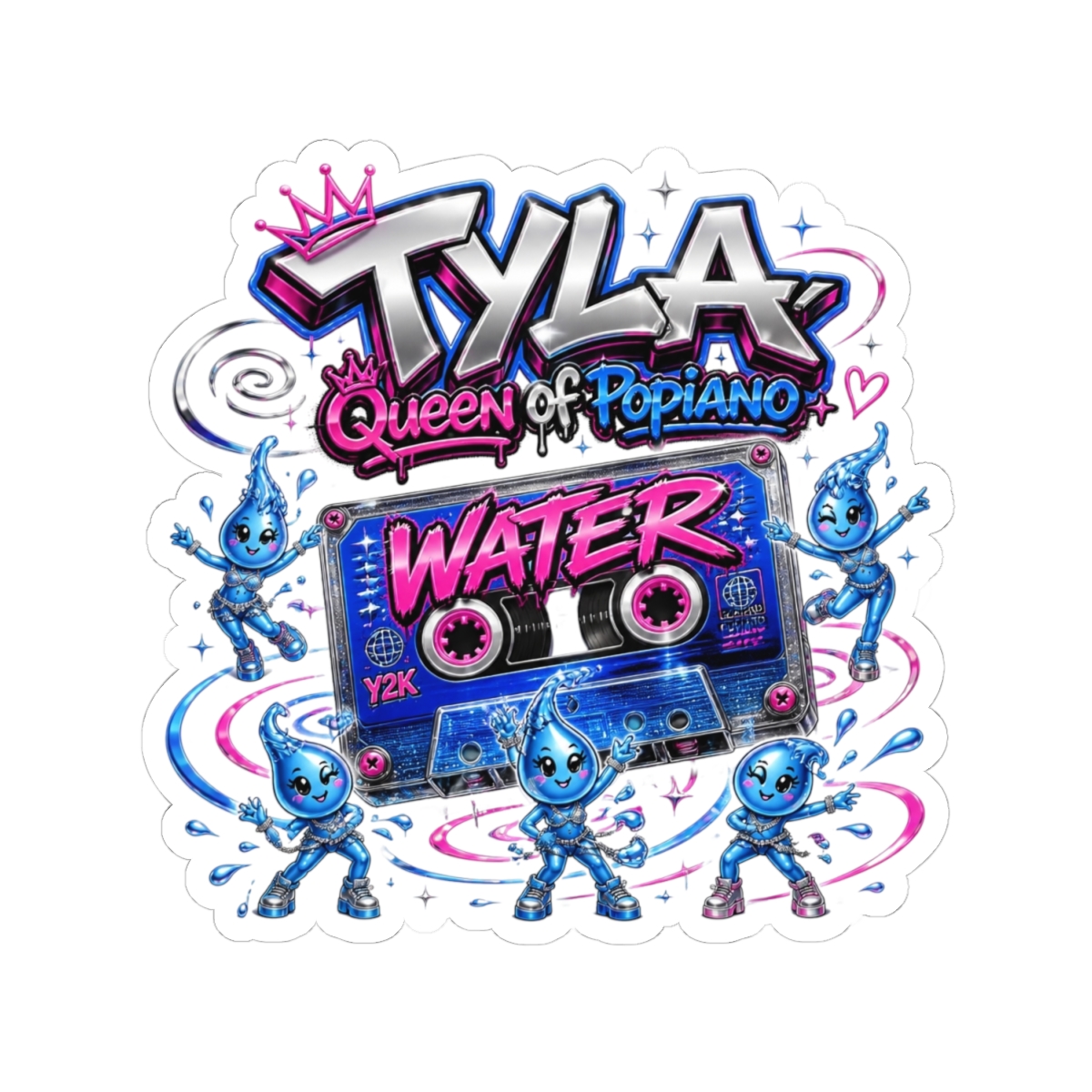 Tyla "Water" Sticker - alternate angle 2, merchandise