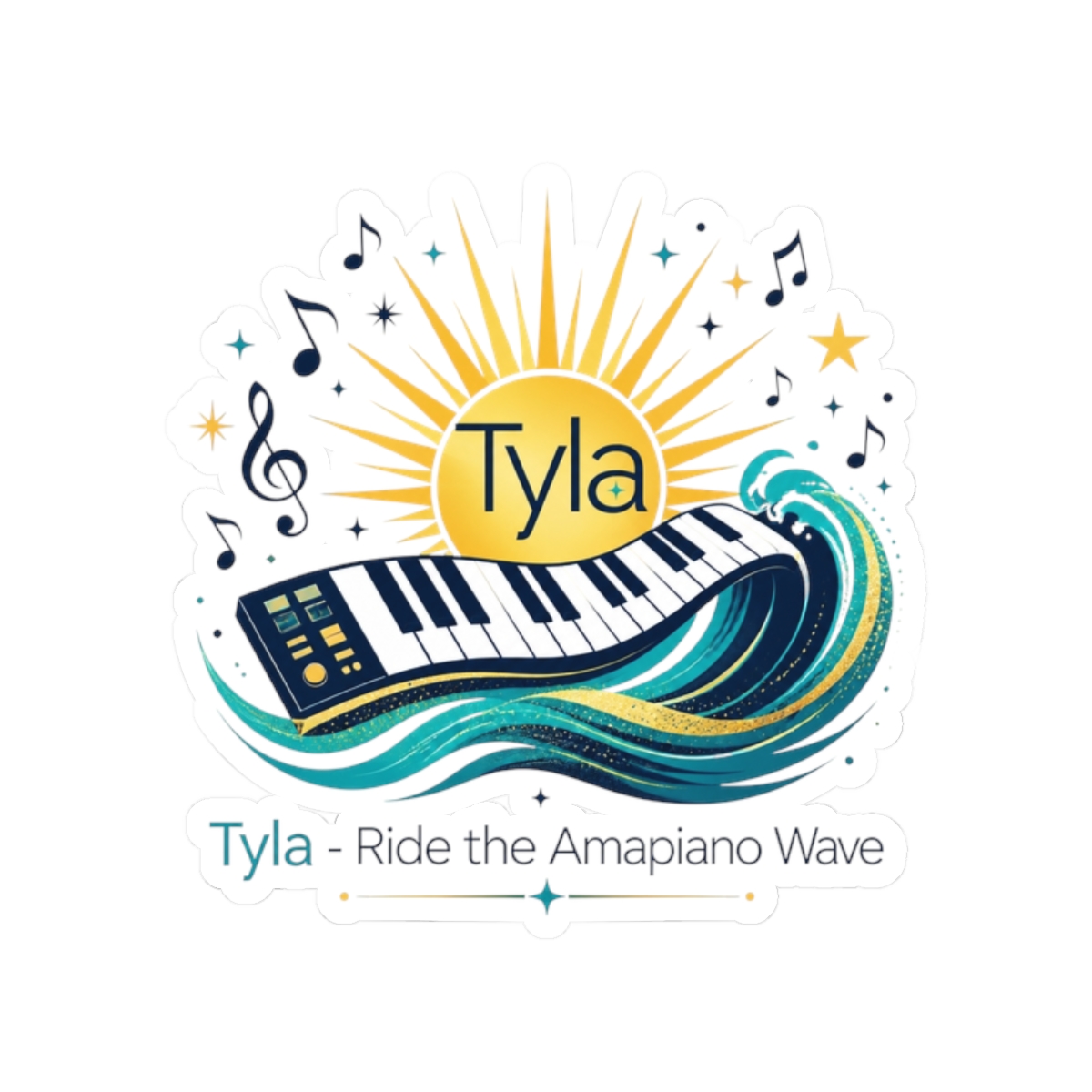 Tyla "Tyla - Ride the Amapiano Wave" Sticker - Official Stickers merchandise
