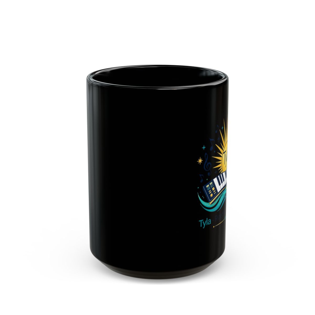 Tyla "Tyla - Ride the Amapiano Wave" Black Mug - alternate angle 2, merchandise