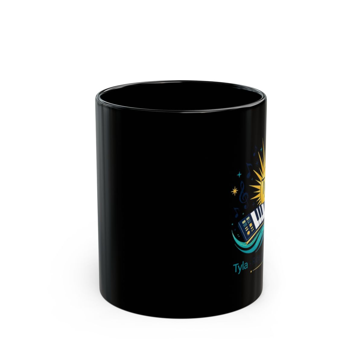 Tyla "Tyla - Ride the Amapiano Wave" Black Mug - alternate angle 1, merchandise