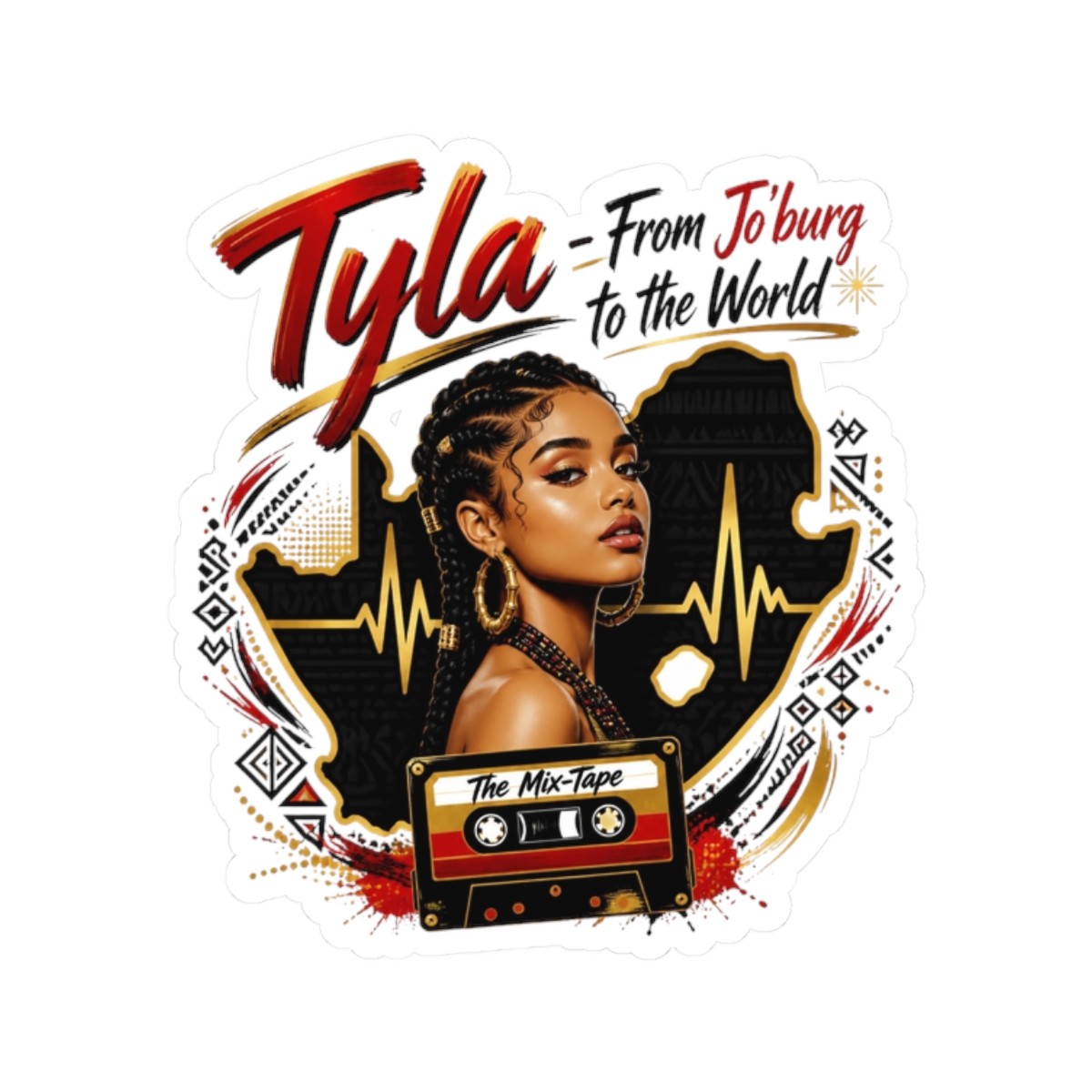 Tyla "Tyla - From Jo" Sticker - Official Stickers merchandise