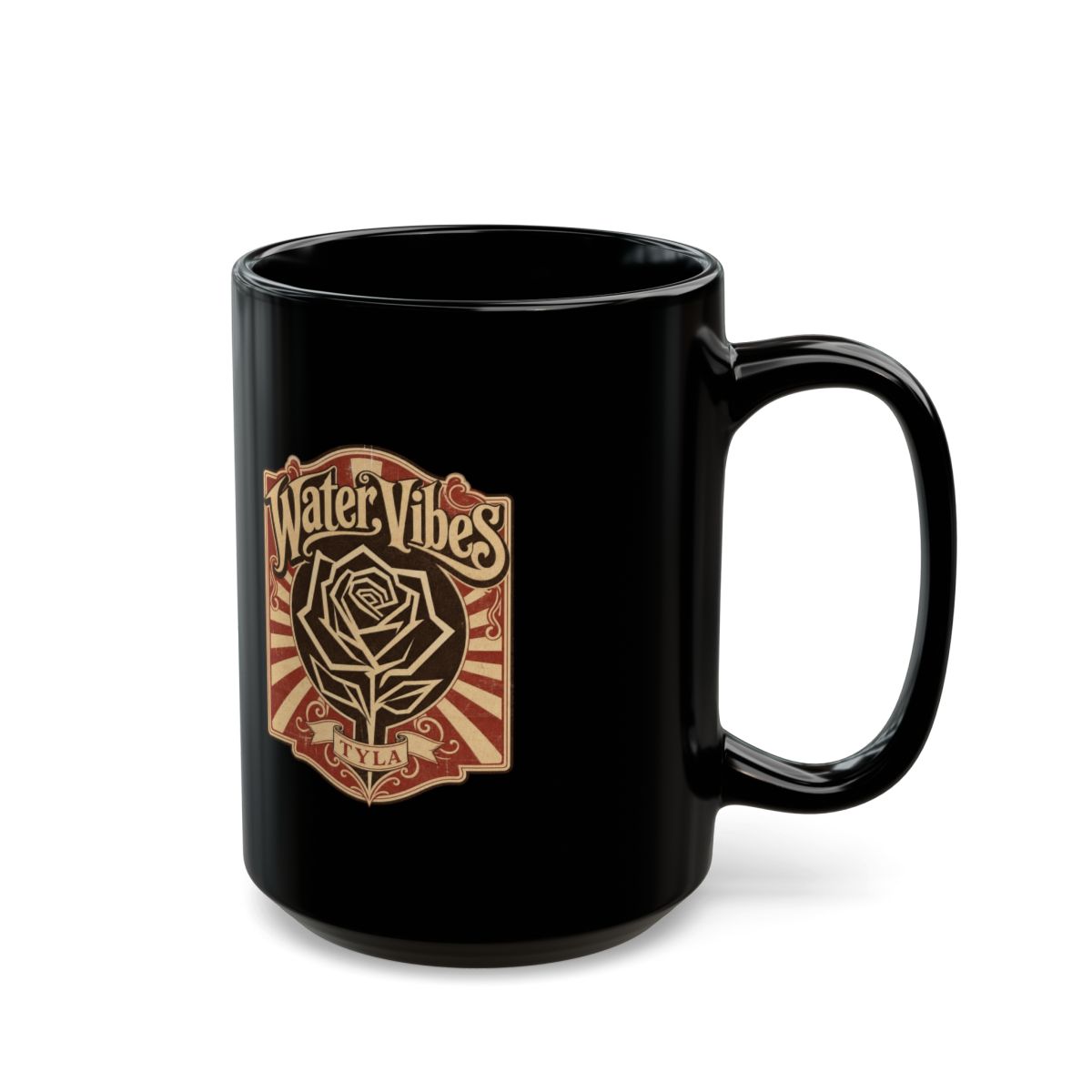 Tyla "Water Vibes" Black Mug - alternate angle 5, merchandise