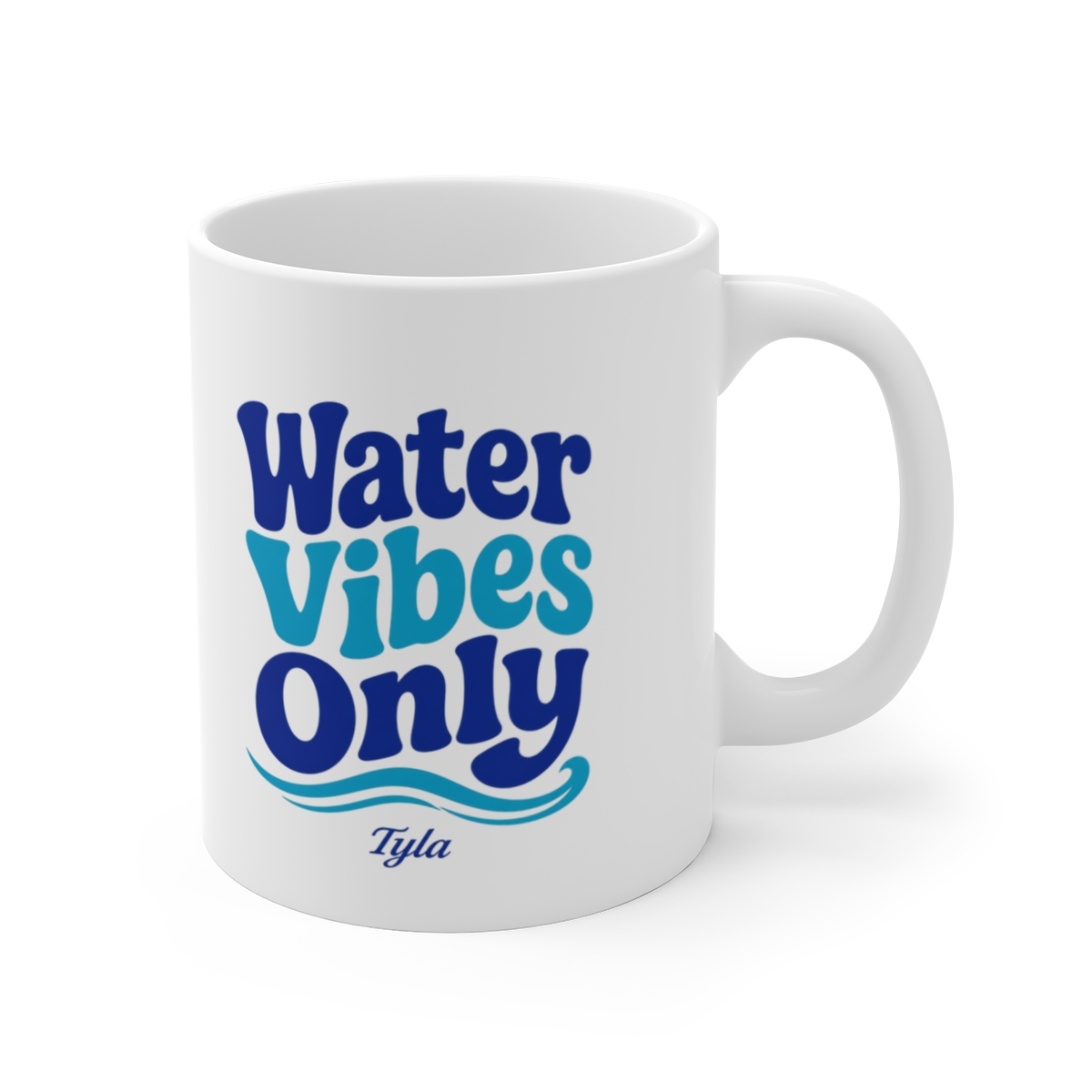 Tyla "Water Vibes Only" White Mug