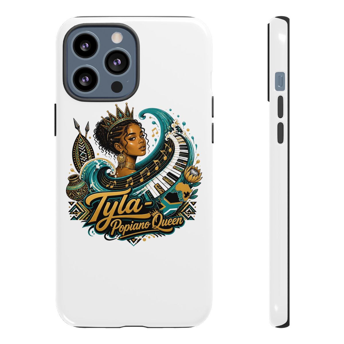 Tyla "Tyla - Popiano Queen" Phone Case - alternate angle 2, merchandise