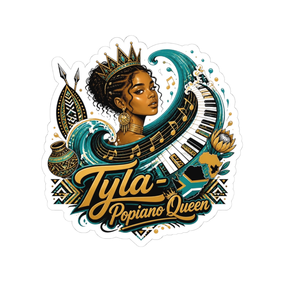 Tyla "Tyla - Popiano Queen" Sticker