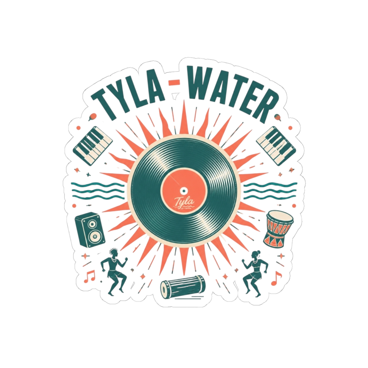 Tyla "Tyla - Water" Sticker - alternate angle 1, merchandise