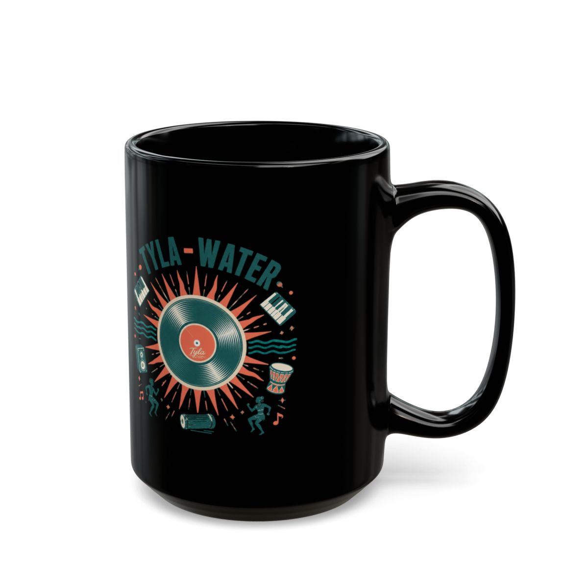 Tyla "Tyla - Water" Black Mug - alternate angle 5, merchandise