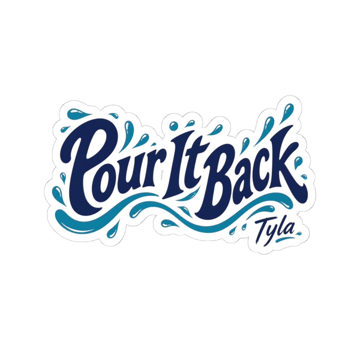 Tyla "Pour It Back" Sticker - alternate angle 2, merchandise