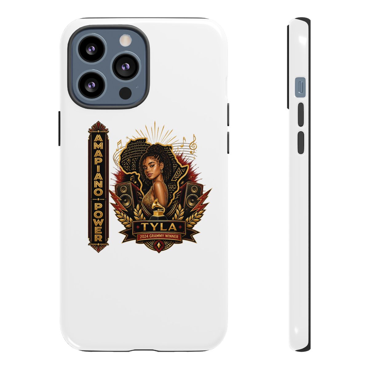 Tyla "Amapiano Power" Phone Case - alternate angle 2, merchandise