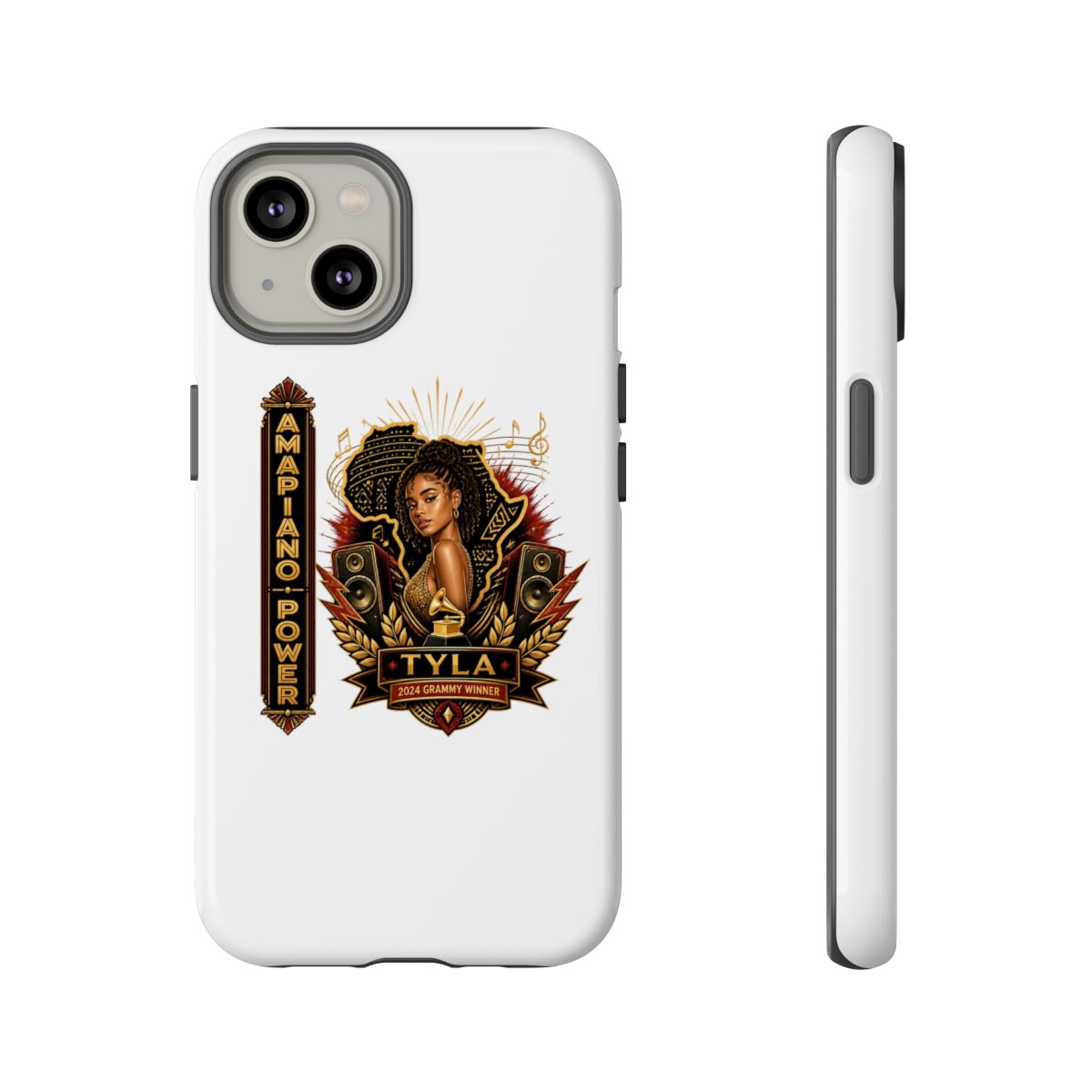 Tyla "Amapiano Power" Phone Case - alternate angle 3, merchandise