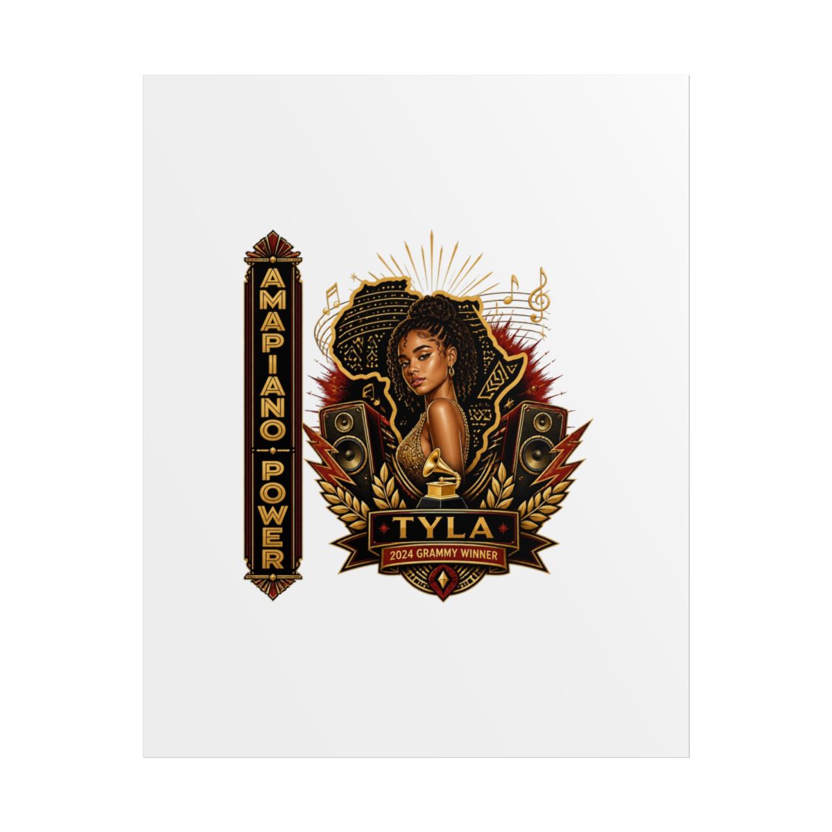 Tyla "Amapiano Power" Poster - Official Posters & Wall Art merchandise