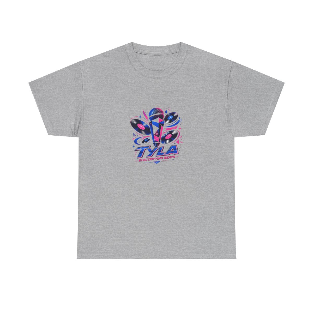 Tyla "Tyla - Electrifying Beats" Unisex Tee - alternate angle 3, merchandise
