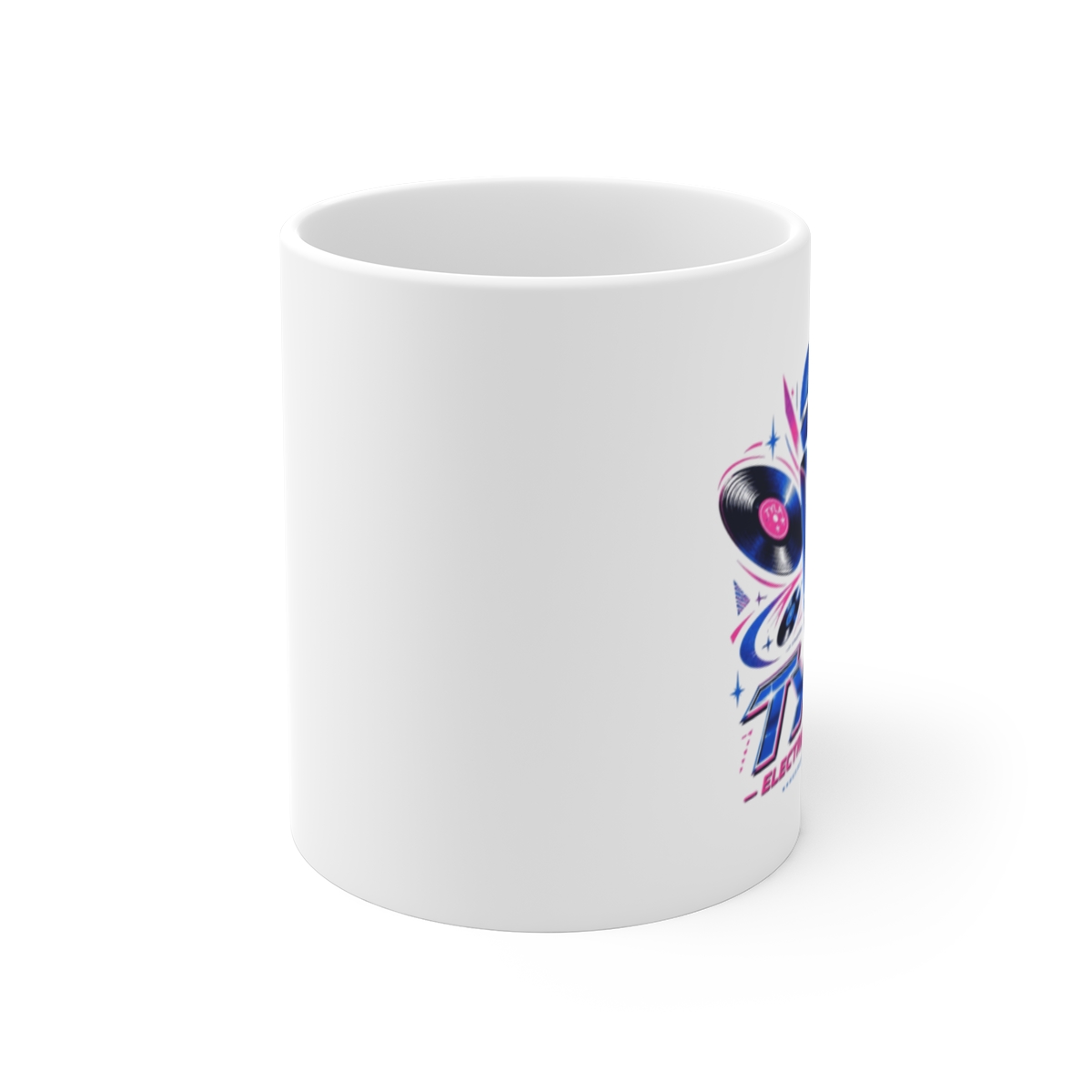 Tyla "Tyla - Electrifying Beats" White Mug - alternate angle 1, merchandise