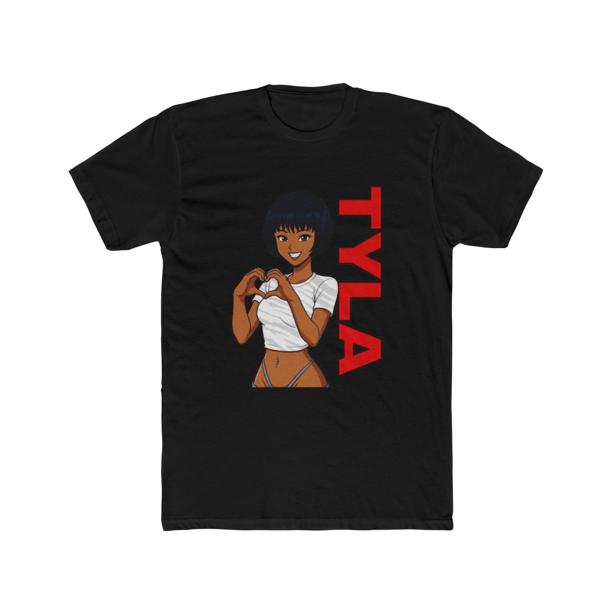 TYLA Baby Tee in White - alternate angle 3, merchandise