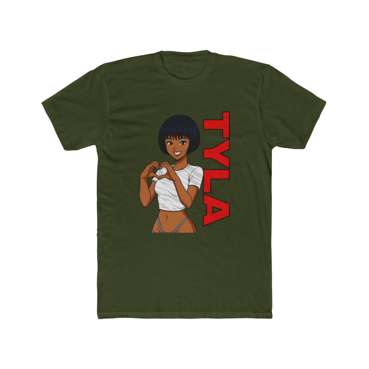 TYLA Baby Tee in White - alternate angle 5, merchandise