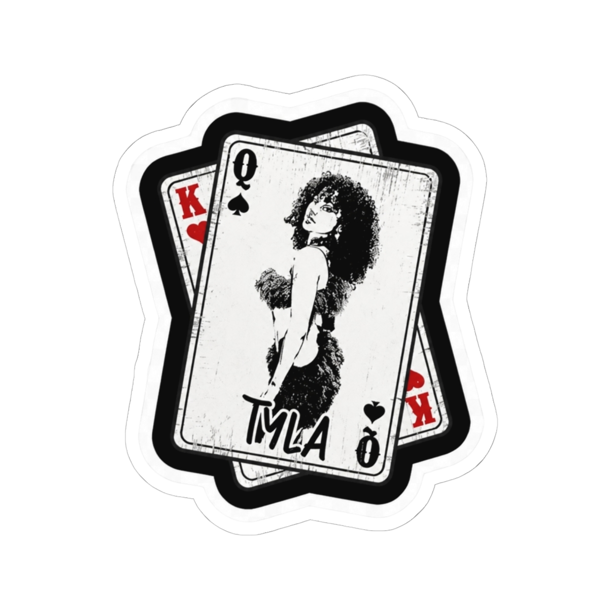 Retro Tyla Rapper Card Style Sticker