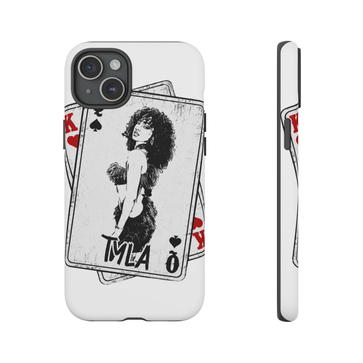 Retro Tyla Rapper Card Style Phone Case - alternate angle 1, merchandise