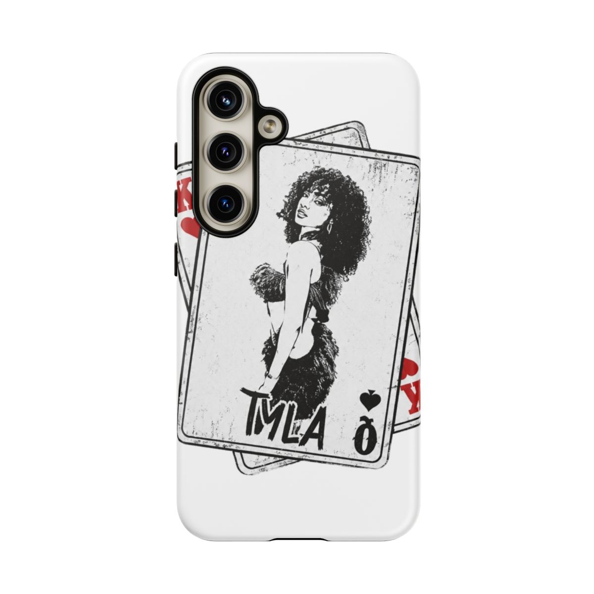 Retro Tyla Rapper Card Style Phone Case - alternate angle 2, merchandise