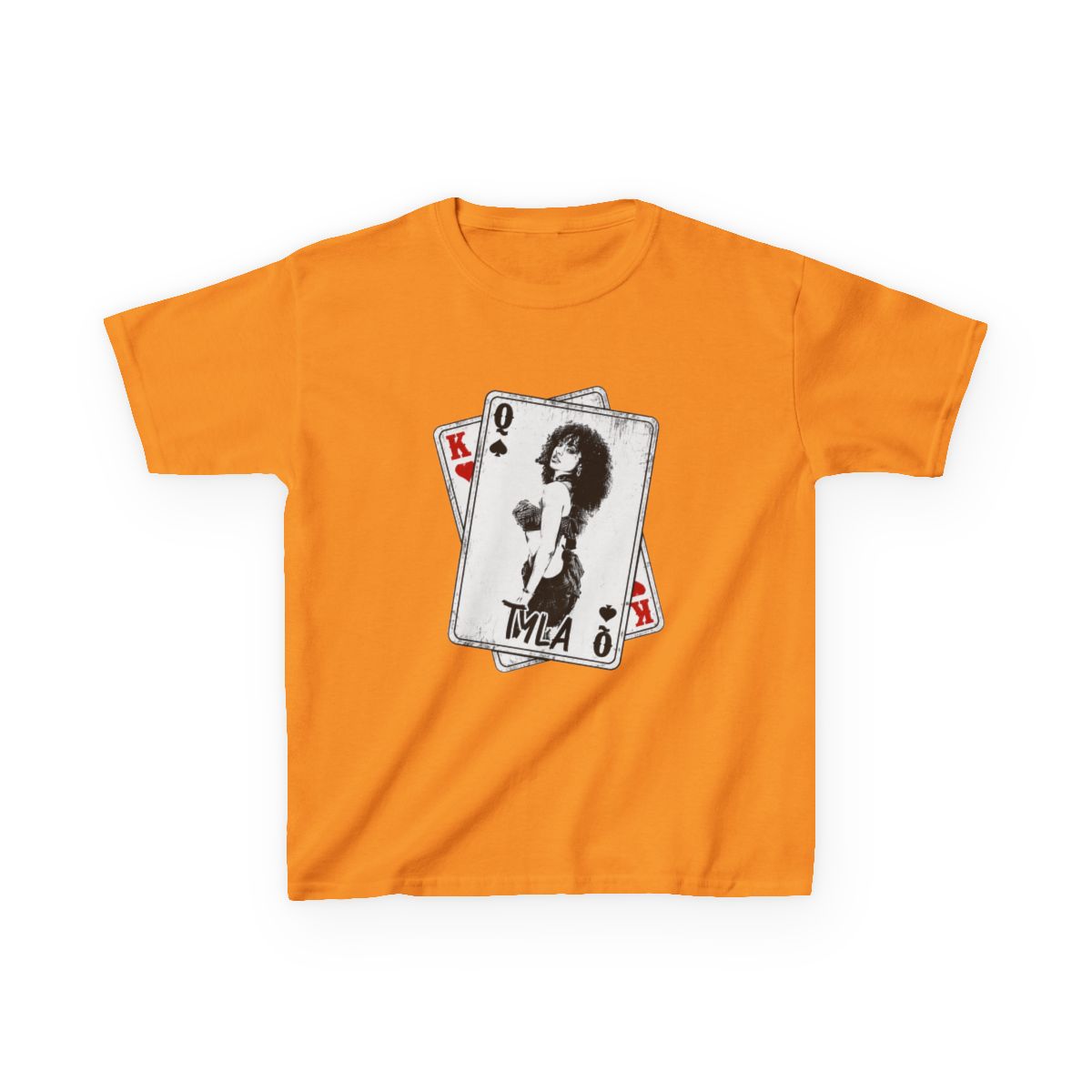 Retro Tyla Rapper Card Style Kids T-Shirt - alternate angle 4, merchandise