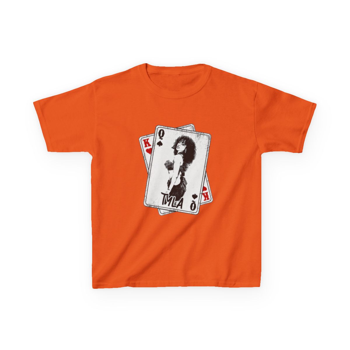 Retro Tyla Rapper Card Style Kids T-Shirt - alternate angle 5, merchandise