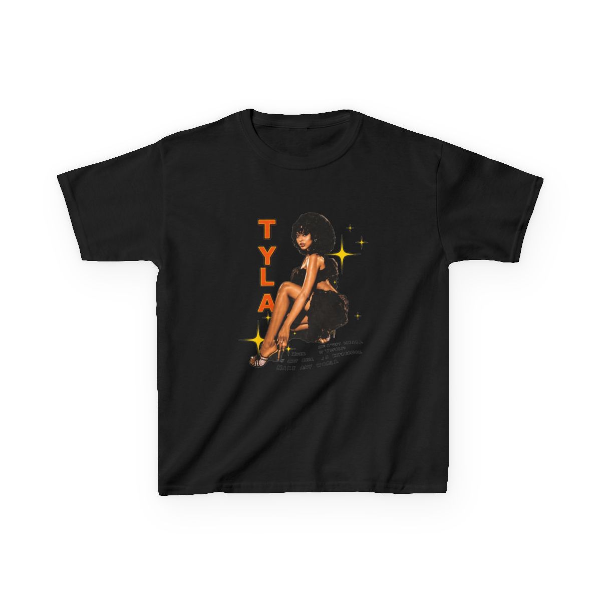 Tyla Pose Kids T-Shirt - alternate angle 2, merchandise