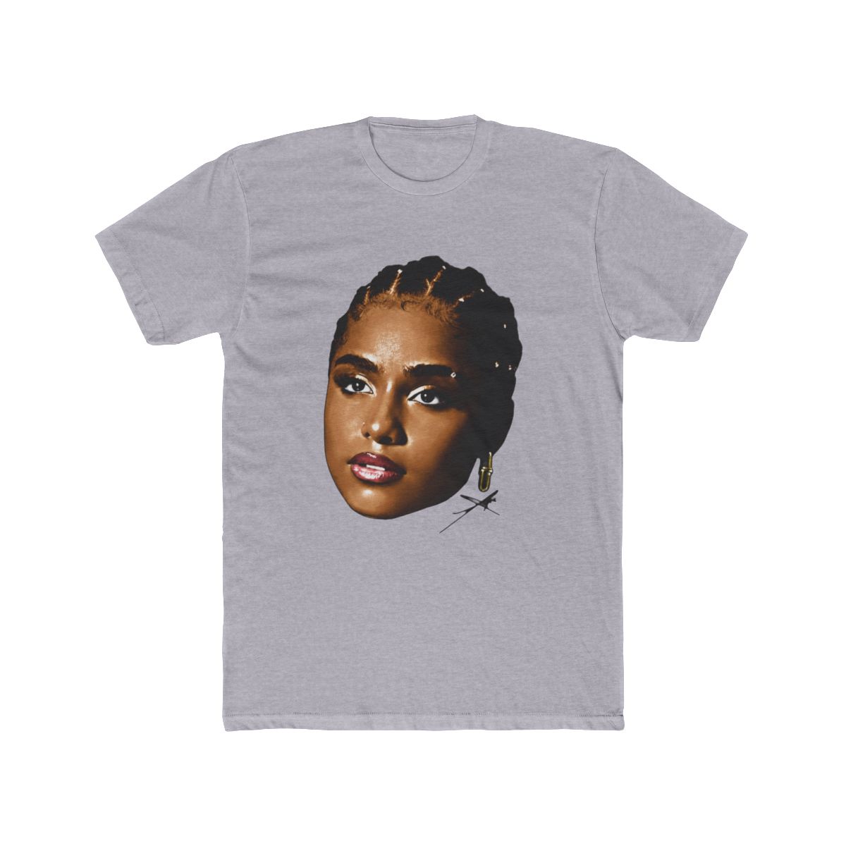 Tyla Rapper Face Vintage T Shirt - alternate angle 3, merchandise