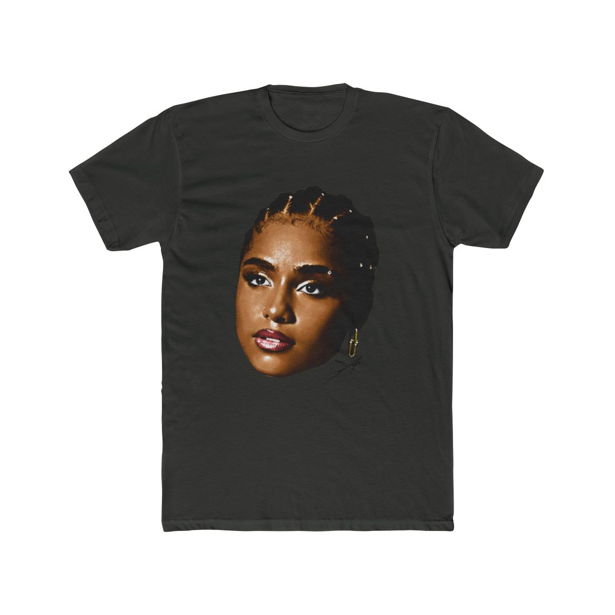 Tyla Rapper Face Vintage T Shirt - alternate angle 5, merchandise