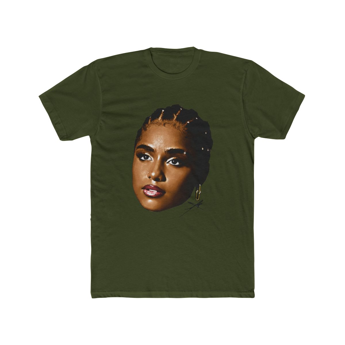 Tyla Rapper Face Vintage T Shirt - alternate angle 4, merchandise